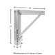 HD Ramps L-Shape Bracket, Specify LH and RH, Priced Each