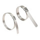 Dixon Pow'r Tight 8 in. ID x 3/4 in. Wide Double Wrapped Stainless Steel Band Clamps, 25 Box Qty