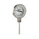NOSHOK 300 Series 3 in. Dial Bimetal Thermometers w/ External Reset, 1/2 in. NPT Connection, 2 1/2 in. L Stem