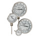 NOSHOK 300 Series 3 in. Dial Bimetal Thermometers w/ External Reset, 1/2 in. NPT Back Connection, 2 1/2 in. L Stem