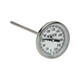 NoShok 300 Series 3 in. Dial Bimetal Thermometer w/ External Reset, 1/2 in. NPT Back Mount, 4 in. L Stem, 0° to 250° F