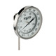NOSHOK 300 Series 5 in. Dial Bimetal Thermometer w/ 1/2 in. NPT Adj. Angle Connection, 6 in. L Stem, 20° to 120° C