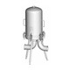 Donaldson 1C072614-C25 PF-EG 2430 2 1/2 in. Tri-Clamp 316L SS Sanitary Liquid Filter Housing - 30/30 Element Size