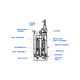 Gorman-Rupp S Series Model S3B1 3 in. NPT Aluminum Slimline Submersible Dewatering Pump, 230V 3P, 475 GPM