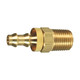 Dixon Brass Male NPT Push-On Brass Hose Barb Fittings w/ Brass Cap