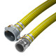 Kuriyama Tiger Yellow 4 in. EPDM Suction Hose Assembly w/ Female Coupler x Male Adapter Ends