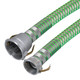 Kuriyama Tigerdrop 3 in. TDH Series Clear Fuel Drop Hose w/ Type C Aluminum Coupler x CPP Ends