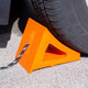 Elasco 7 in. Wheel Chocks with Eye Hook and Rope, Orange