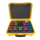 FlangeLock™ 08/32TBS Crush Resistant Yellow Case w/ Slugs and O-rings, 1/2 in. - 2 in.