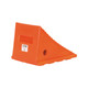 Buyers Products WC8118 Large Orange Polyurethane Wheel Chock, 8.69 x 11.25 x 8.13 in.