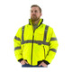 Majestic 75-1381 Hi Vis 8 in 1 Lined Bomber Jacket, Lime Yellow/ Black, Large