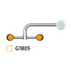 Guardian Equipment G1805 Deck Mounted Autoflow Eyewash Station - Right Hand Mounting