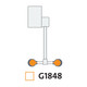 Guardian Equipment G1848 Wall Mounted Autoflow Eyewash Station - 90° Swing-Down