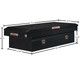 Weather Guard 117-5-04 Full Extra Wide Gloss Black Aluminum Saddle Box - 15.5 cu ft.