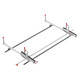 Weather Guard 2291-3-01 EZGlide2 Extended Mid/High Roof Drop Down Ladder Rack