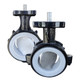 BTI 699 4 in. Iron Body Stainless Steel Disc Wafer Style Sanitary Valve - PTFE Seat