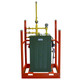 JME VAPSKID120 4 in. Channel Base 2 in. Pipe Uprights 1 1/4 in. Horizontal Braces Portable Vaporizer Unit - 120 GPH