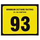 RDM 6666 93 Octane Decal Label - Generic