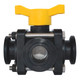 TerreMax MV100SL 1 in. Flange 150 PSI 3 Way Side Load Ball Valve