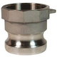 Dixon 1/2 in. Stainless Steel Cam & Groove Type A Adapter x Female NPT