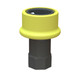 Easy Seal 2 in. Polypropylene Dry Disconnect Couplers W/ FKM Seals