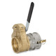 RIV Turchese 3 in. NPT Brass Lever Valve Combo - 145 PSI