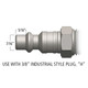 Rapid Air K9231 3/8 in. NPT Coupler, 70 CFM Body