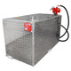 RDS Manufacturing 113 Gallon Aluminum Rectangle Transfer Tank w/ Fill-Rite FR8 12V DC 8 GPM Fuel Transfer Pump