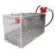 RDS Manufacturing 113 Gallon Aluminum Rectangle Transfer Tank w/ Fill-Rite 12V DC 15 GPM Fuel Transfer Pump