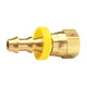 Dixon 2870812C 1/2 in. Push-On Hose ID x3/4-16 UNF Brass Hose Fitting