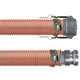 BadgerFlex Heavy Duty Water SD 8 in. PVC Suction & Discharge Hose w/ Aluminum Female Coupler x Male Adapter Ends