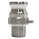 OPW 633F-SS07 3/4 in. Stainless Steel Kamlok® Part F Male NPT x Male Adapter