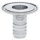 Kuriyama RHASSS200 2 in. Tri-Clamp x 2 in. Short Shank Rubber Hose Coupler
