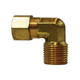 Midland Industries 18225 Brass 90° Compression Elbow, 1/4 in. Compression x 1/4 in. MPT