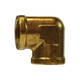Midland Industries 28010 Brass 90° Female Forged Elbow, 1/4 in. FNPT x 1/4 in. FNPT