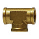 Midland Industries 28034 Brass Forged Union Tee, 3/8 in. FNPT x 3/8 in. FNPT x 3/8 in. FNPT