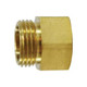 Midland Industries 30073 Brass Straight Rigid Adapter, 3/4 in. MGH x 3/4 in. FNPT