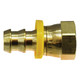 Midland Industries 30237 Brass Push On Swivel Adapter, 5/8 in. Push On x 5/8 in. Female 45°/37° Swivel