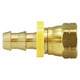 Midland Industries 30252 Brass Push On Swivel Connector, 3/8 in. Push On Hose Barb x 3/8 in. Female Flare