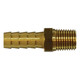 Midland Industries 32009 Brass Rigid Hose Male Adapter, 5/16 in. Hose Barb x 1/4 in. MNPT