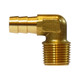 Midland Industries 32313 Brass 90° Male Elbow, 3/4 in. Hose Barb x 1/2 in. MNPT