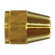 Midland Industries 10015L Brass S.A.E 45° Flare Light Pattern Hex Short Rod Nut, 1/4 in. Flare