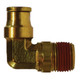 Midland Industries 690608S Brass D.O.T. Push-to-Connect 90° Swivel Elbow, 3/8 in. PTC x 1/2 in. MNPT