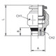 AIGNEP 87000-08-08, 1/2 in. Push-To-Connect Straight Fitting Tube x 1/2 in. Straight Male Universal Thread - Pack of 10
