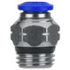 AIGNEP 87000-53-04, 5/32 in. Push-To-Connect Straight Fitting Tube x 1/4 in. Straight Male Universal Thread - Pack of 10
