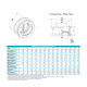 Titan Flow Control CV42CSB0250 2 1/2 in. Carbon Steel Dual Disc Wafer Check Valve w/ Nitrile Rubber Seat & SS Disc - ASME Class 150