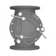Titan Flow Control BS85LS0400 4 in Simplex Basket Strainer w/ Clamp Cover & Perforated Basket 80 Mesh, Stainless Steel, Flanged - Class 150