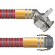 Kuriyama Tigervapor 4 in. Heavy Duty Vapor Recovery Hose Assemblies w/ Part C Female Coupler x 45° Rigid Dixon VR4040CS-AL45 With Handle Ends