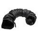 BadgerFlex 12 in. Silicone Duct Hose w/ Belt Cuff, 14 oz., Black - 20 ft.