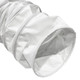 BadgerFlex 12 in. Silicone Duct Hose w/ Hoop Cuff, 14 oz., White - 25 ft.